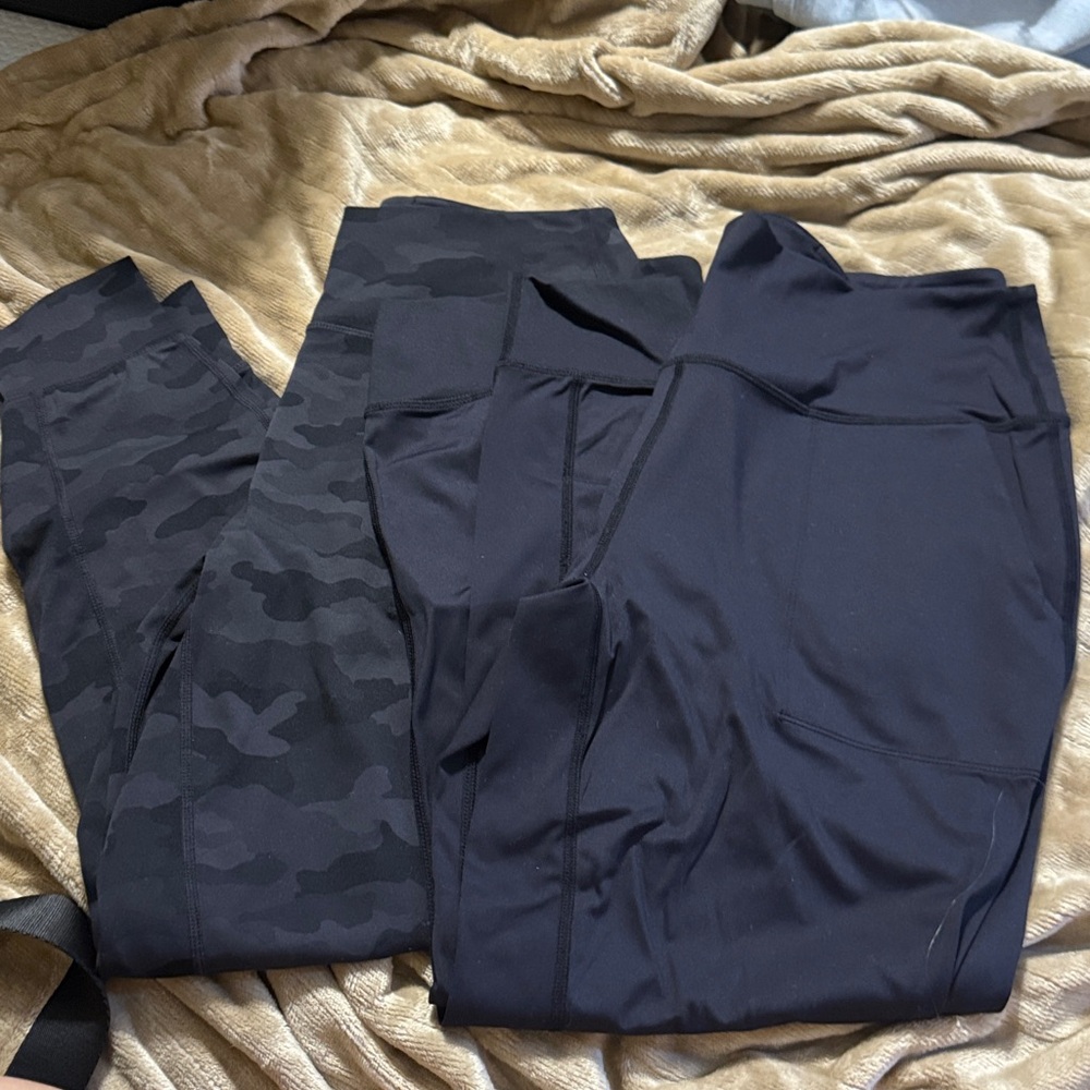 Sofia by Sofia Vergara Black and Camouflage Joggers
